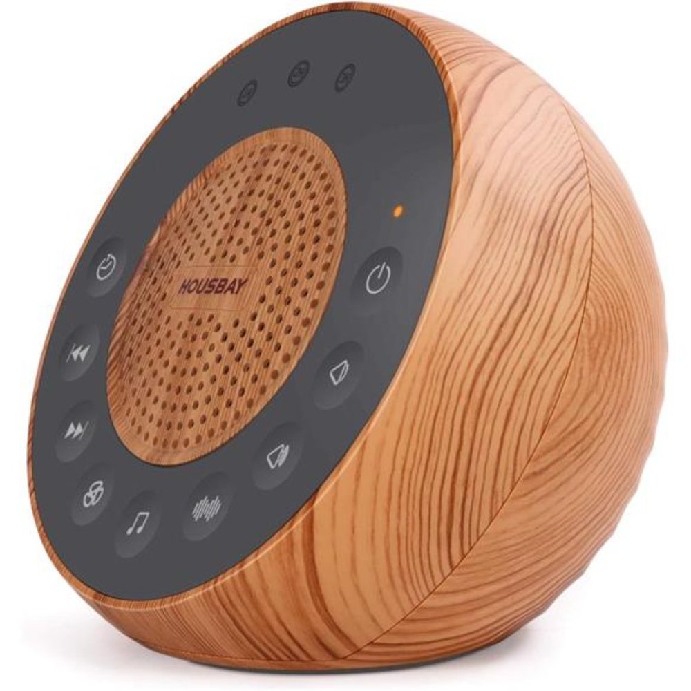 White Noise Machine with 31 Soothing Sounds 5W Loud Stereo Sound, Auto-Off Timer